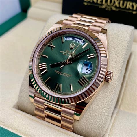 rolex day date rose gold anniversary|Rolex Day-Date 40 everose.